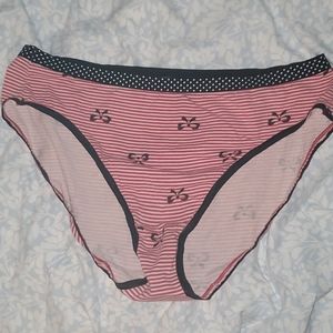 Victoria's Secret Red and White Striped Panties